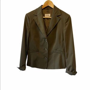 JOBIS Brown Tailored Short Fitted 3 Button Blazer